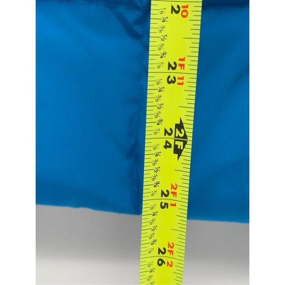 Land's‎ End Puffer Vest Down Women Size Blue Large Winter Warm - Picture 6 of 12